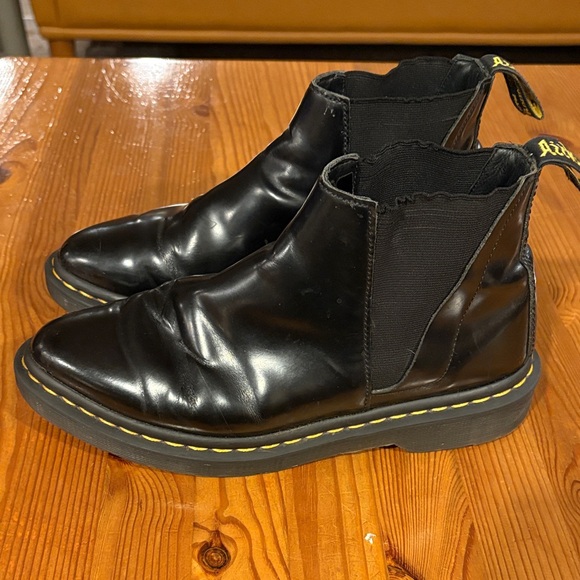Dr. Martens Glossy Black Chelsea Boots - Picture 5 of 12